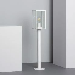 Bussandri Lampe D'extérieur Atriom - Lampadaire - E27 - Xx68cm - Wit
