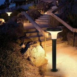HOFTRONIC Layton - Lampadaire Solar à LED éclairage De Chemin 4,5W 3000K IP65 Brûle 12 Heures Sur Une Charge De Batterie - Éclairage De Jardin à énergie Solaire Lampe D'extérieur Solar -Glass Vases Boutique de vente 1200x1200 584