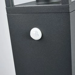 Lucande - Lampe D'extérieur Avec Capteur - 1 Lumière - Aluminium Moulé Sous Pression, Verre - H : 65 Cm - E27 - Gris Graphite, Clair -Glass Vases Boutique de vente 1200x1200 599