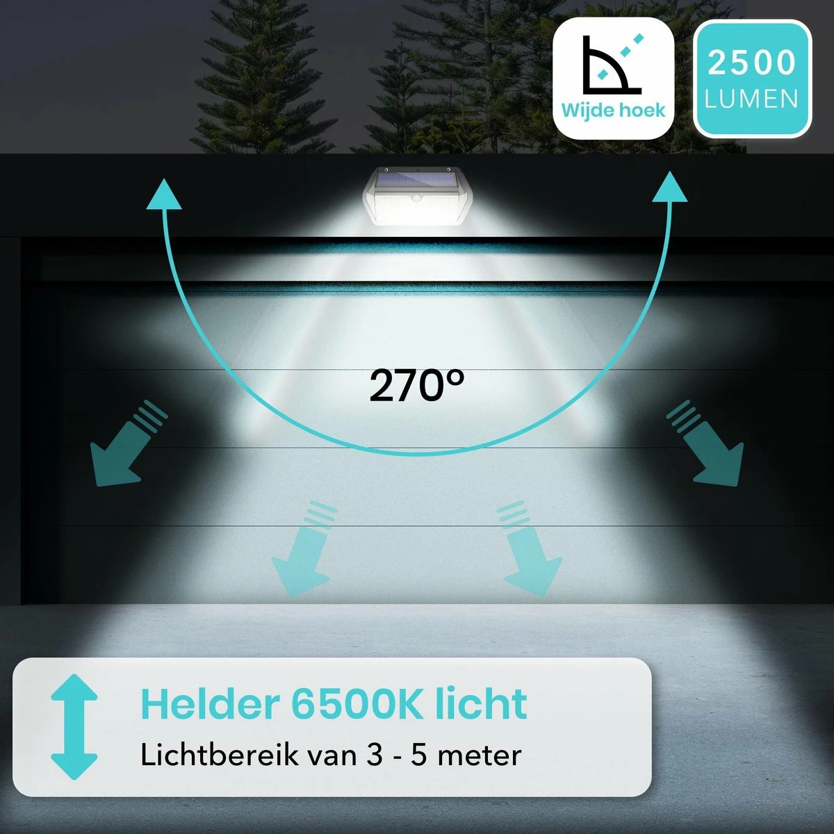 Lampe D'extérieur Solar Iqonic Avec Détecteur De Mouvement - 266 LED - IP65 étanche - Applique Murale - Éclairage De Jardin à L'énergie Solaire - Siècle Des Lumières Extérieur 4 Lampe D'extérieur Solar Iqonic Avec Détecteur De Mouvement - 266 LED - IP65 étanche - Applique Murale - Éclairage De Jardin à L'énergie Solaire - Siècle Des Lumières Extérieur – Image 4
