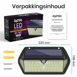 Lampe D'extérieur Solar Iqonic Avec Détecteur De Mouvement - 266 LED - IP65 étanche - Applique Murale - Éclairage De Jardin à L'énergie Solaire - Siècle Des Lumières Extérieur 17 Lampe D'extérieur Solar Iqonic Avec Détecteur De Mouvement - 266 LED - IP65 étanche - Applique Murale - Éclairage De Jardin à L'énergie Solaire - Siècle Des Lumières Extérieur -Glass Vases Boutique de vente 1200x1200 618