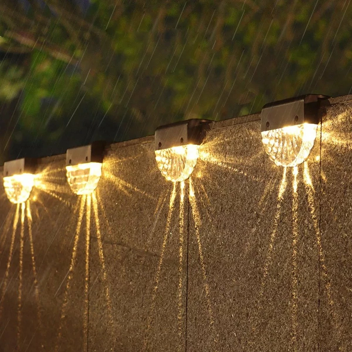 Sense14 - Lampe D'extérieur Day Night Sensor - 4 Pièces - Lumière Chaude - Balcon, Mur Ou Rampe - Eclairage De Jardin - Lampe De Jardin Couleur RVB - Énergie Solaire - Lampe D'extérieur Avec Capteur Crépusculaire 2 Sense14 - Lampe D'extérieur Day Night Sensor - 4 Pièces - Lumière Chaude - Balcon, Mur Ou Rampe - Eclairage De Jardin - Lampe De Jardin Couleur RVB - Énergie Solaire - Lampe D'extérieur Avec Capteur Crépusculaire – Image 2