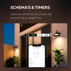 Calex Smart Outdoor LED Lampe D'extérieur - Applique Classique Intelligente - Lumière RVB Et Blanc Chaud - Eclairage Extérieur - 4W - Noir -Glass Vases Boutique de vente 1200x1200 653