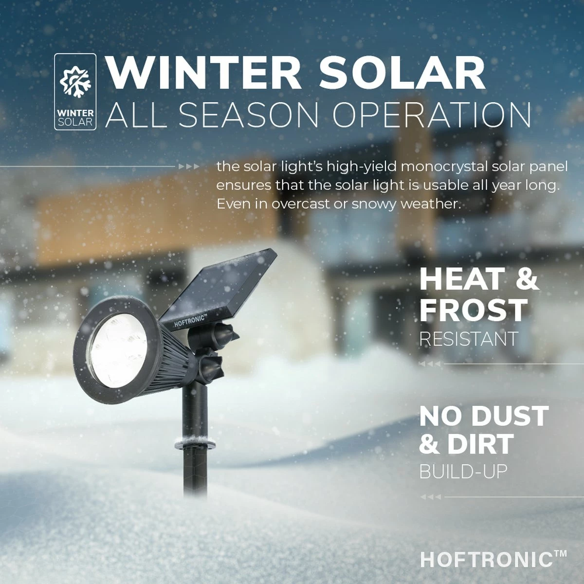 HOFTRONIC Bend - Spot Solar LED - 6000K - Blanc Lumière Du Jour - Etanche IP65 - Spot De Jardin Lampe D'extérieur Spot Au Sol à énergie Solaire 5 HOFTRONIC Bend - Spot Solar LED - 6000K - Blanc Lumière Du Jour - Etanche IP65 - Spot De Jardin Lampe D'extérieur Spot Au Sol à énergie Solaire – Image 5