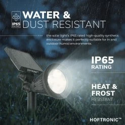 HOFTRONIC Bend - Spot Solar LED - 6000K - Blanc Lumière Du Jour - Etanche IP65 - Spot De Jardin Lampe D'extérieur Spot Au Sol à énergie Solaire 20 HOFTRONIC Bend - Spot Solar LED - 6000K - Blanc Lumière Du Jour - Etanche IP65 - Spot De Jardin Lampe D'extérieur Spot Au Sol à énergie Solaire -Glass Vases Boutique de vente 1200x1200 666