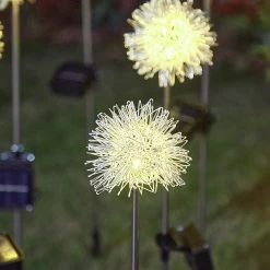 SANS MARQUE 2 Pièces Lampe De Jardin Solar Dandelion -Prikspot-éclairage D'ambiance Jardin- Wit Chaud -Glass Vases Boutique de vente 1200x1200 703