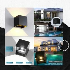 Harmonious Items Harmonious Light - Applique - Pour Intérieur Et Extérieur - Cube LED - éclairage 2 Faces - éclairage Extérieur - Lampe D'extérieur - Lampe De Jardin - éclairage Intérieur - éclairage Industriel -Glass Vases Boutique de vente 1200x1200 72