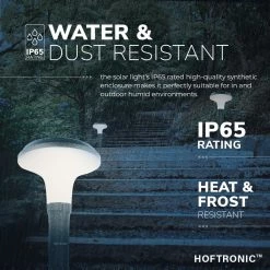 6x HOFTRONIC Layton - Éclairage De Chemin De Lampe Solar à LED 4.5W 3000K IP65 Brûle 12 Heures Sur Une Charge De Batterie - Éclairage De Jardin à L'énergie Solaire Lampe D'extérieur Solar -Glass Vases Boutique de vente 1200x1200 724