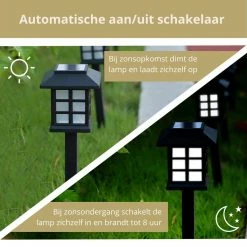 Lampe De Jardin Solar Homèlle Avec Capteur De Nuit - Éclairage De Jardin à L'énergie Solaire - Éclairage Extérieur - LED - Wit - Étanche IP65 - Lampe D' Extérieur - Éclairage De Chemin -Glass Vases Boutique de vente 1200x1200 750