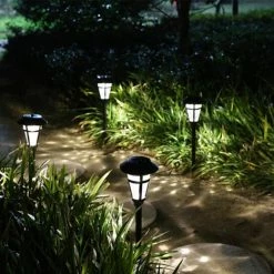 SANS MARQUE TDR - Lampe à Gazon Solar - Acier Inoxydable - Éclairage De Jardin Extérieur étanche - 4 PIECES PAR ENSEMBLE - Lumière Noire Et Blanche -Glass Vases Boutique de vente 1200x1200 755