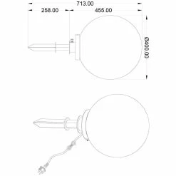 BES LED Lampe LED Spike Avec Prise - Trion Balino - Raccord E27 - Zwart Mat - Plastique - Ø400 -Glass Vases Boutique de vente 1200x1200 787