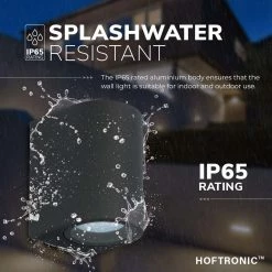 HOFTRONIC Alvin - Applique LED - Downlight - Zwart Mat - Étanche IP65 - 1x Culot GU10 - Convient Comme Applique Murale à L'extérieur Et à L'intérieur - Éclairage De Jardin - Lampe D'extérieur - Garantie 3 Ans -Glass Vases Boutique de vente 1200x1200 827