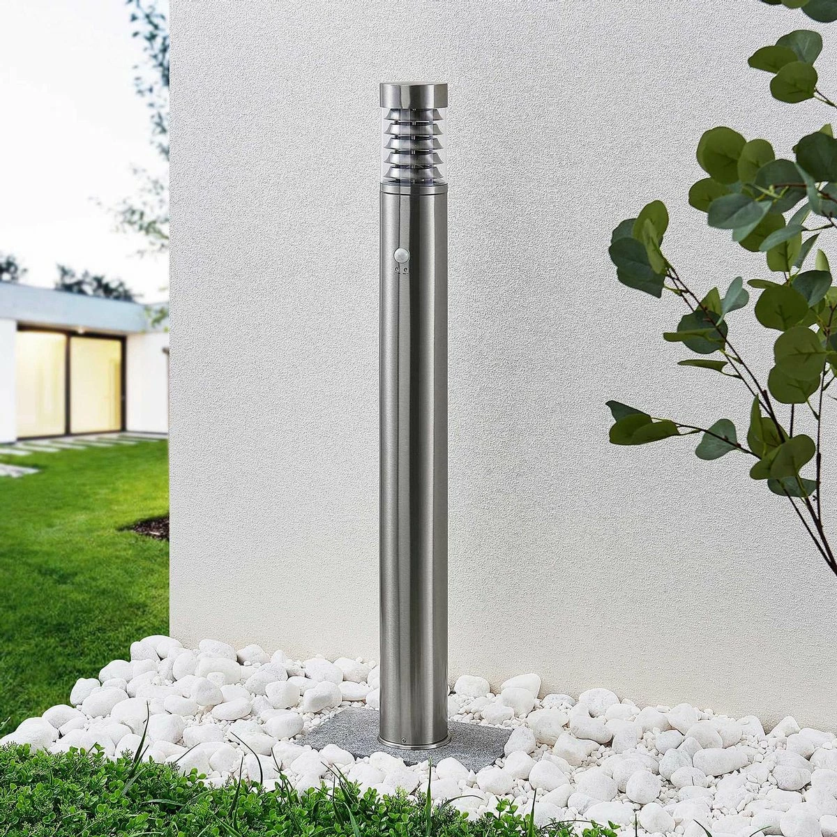 Lindby - Lampe D'extérieur - 1lumière - Acier Inoxydable, Polycarbonate - H : 100 Cm - E14 - Acier Inoxydable, Transparent 2 Lindby - Lampe D'extérieur - 1lumière - Acier Inoxydable, Polycarbonate - H : 100 Cm - E14 - Acier Inoxydable, Transparent – Image 2