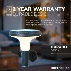 HOFTRONIC Stuart - LED Solar Applique Murale Extérieure 4.5W 3000K IP65 Brûlures à 12 Heures Sur Une Charge - L' éclairage De Jardin Solaire Solar Lampe Extérieure -Glass Vases Boutique de vente 1200x1200 872