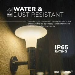 HOFTRONIC Stuart - LED Solar Applique Murale Extérieure 4.5W 3000K IP65 Brûlures à 12 Heures Sur Une Charge - L' éclairage De Jardin Solaire Solar Lampe Extérieure -Glass Vases Boutique de vente 1200x1200 873