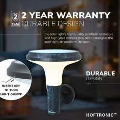 HOFTRONIC Stuart - LED Solar Applique Murale Extérieure 4.5W 3000K IP65 Brûlures à 12 Heures Sur Une Charge - L' éclairage De Jardin Solaire Solar Lampe Extérieure -Glass Vases Boutique de vente 1200x1200 875