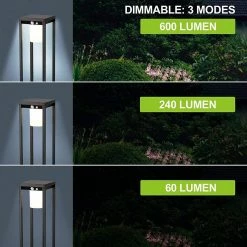 Brimmel Dikosa SG601057 Éclairage De Jardin-Éclairage De Jardin à L'énergie Solaire-Lampe De Jardin-Éclairage Extérieur à énergie Solaire-50CM -Glass Vases Boutique de vente 1200x1200 90