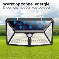Auronic Lampe D' Extérieur Solar LifeGoods Avec LifeGoods De Mouvement - 180 LED - Lumière Wit - Éclairage Solaire De Jardin - Étanche IP65 - Pour Jardin/ Mur / Allée -Glass Vases Boutique de vente 1200x1200 915