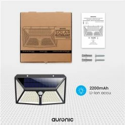 Auronic Lampe D' Extérieur Solar LifeGoods Avec LifeGoods De Mouvement - 180 LED - Lumière Wit - Éclairage Solaire De Jardin - Étanche IP65 - Pour Jardin/ Mur / Allée -Glass Vases Boutique de vente 1200x1200 920