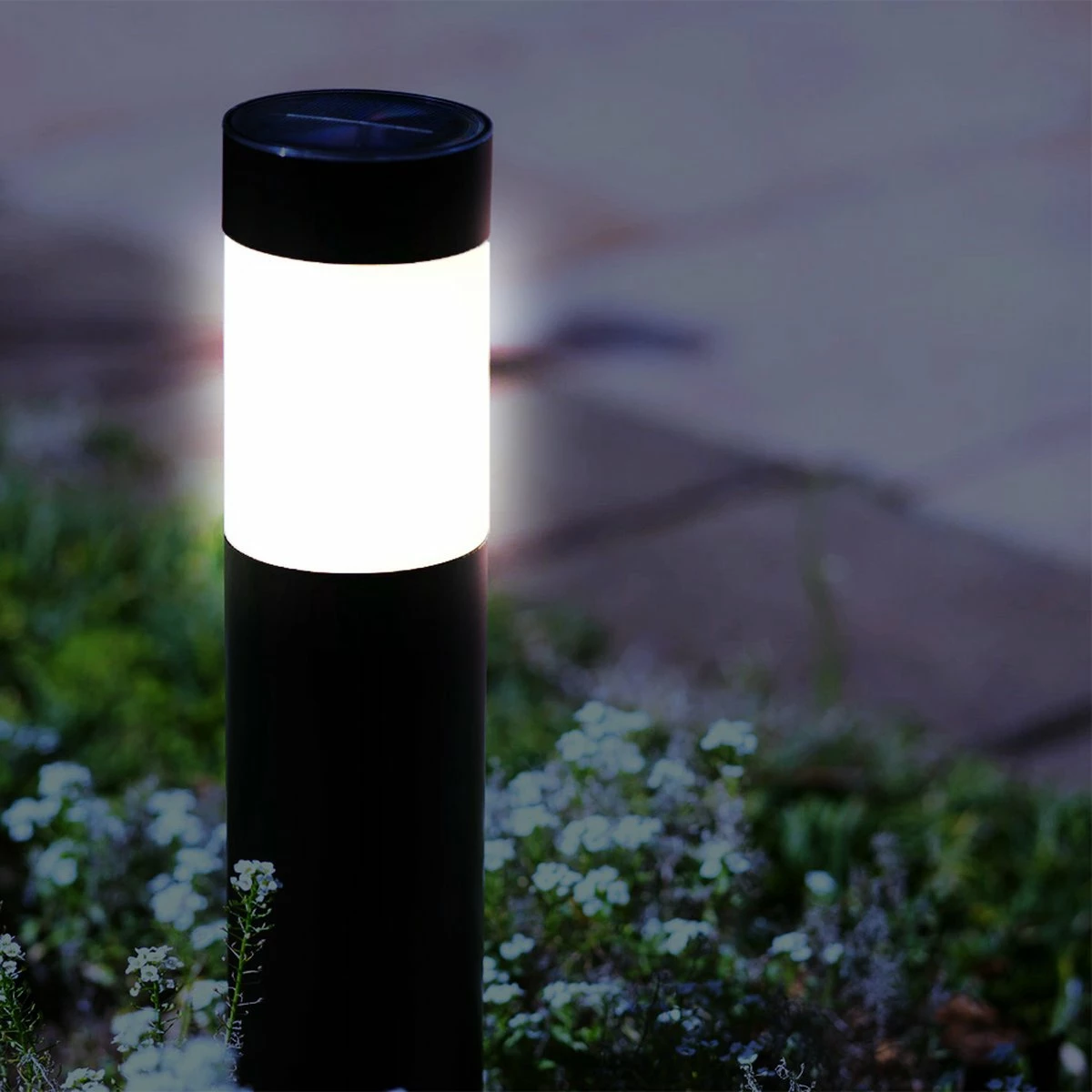 Solarlampkoning Lampe Solar Sur Piquet LED Lucifer Eclairage De Chemin En Acier Inoxydable - Set 2 Pièces 3 Solarlampkoning Lampe Solar Sur Piquet LED Lucifer Eclairage De Chemin En Acier Inoxydable - Set 2 Pièces – Image 3