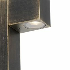 QAZQA Baleno - Lampe D'extérieur Sur Pied Moderne | Lampadaire D'extérieur / 1 Lumière - H 65 Cm - Or/ Laiton - Éclairage Extérieur -Glass Vases Boutique de vente 1200x1200 94