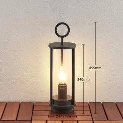 Lucande - Lampe Sur Pied - 1 Lumière - Aluminium Moulé Sous Pression, Verre - H: 34 Cm - E27 - Graphite 16 Lucande - Lampe Sur Pied - 1 Lumière - Aluminium Moulé Sous Pression, Verre - H: 34 Cm - E27 - Graphite -Glass Vases Boutique de vente 1200x1200 949