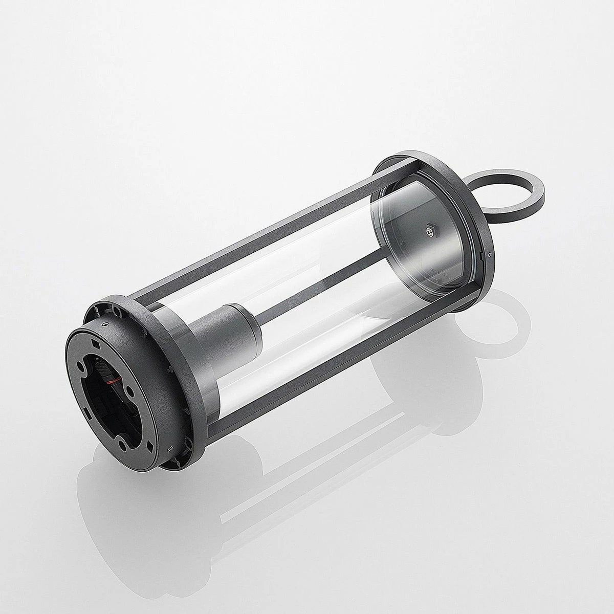 Lucande - Lampe Sur Pied - 1 Lumière - Aluminium Moulé Sous Pression, Verre - H: 34 Cm - E27 - Graphite 8 Lucande - Lampe Sur Pied - 1 Lumière - Aluminium Moulé Sous Pression, Verre - H: 34 Cm - E27 - Graphite – Image 8