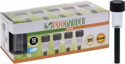 Lampes Solaires De Luxe Oneiro LED - 12 Pièces - ⌀10x31 Cm - Éclairage De Jardin - Cordon Lumineux Pour L'extérieur - Noir - Spot à Pointes - énergie Solaire - LED - été - éclairage De Jardin - Lampe Solaire