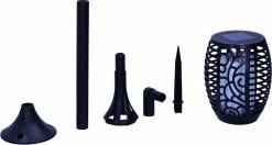 Proventa Lampe Solaire Torch Small Noire Avec Effet Flamme -Glass Vases Boutique de vente 1200x641