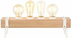 Lampe De Table Brilliant "Whitewood" 4 Lumières Bois / Blanc -Glass Vases Boutique de vente 1200x646