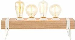 Lampe De Table Brilliant "Whitewood" 4 Lumières Bois / Blanc -Glass Vases Boutique de vente 1200x648 1