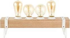 Lampe De Table Brilliant "Whitewood" 4 Lumières Bois / Blanc -Glass Vases Boutique de vente 1200x651