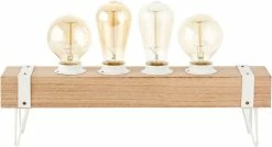 Lampe De Table Brilliant "Whitewood" 4 Lumières Bois / Blanc -Glass Vases Boutique de vente 1200x652