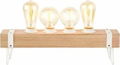 Lampe De Table Brilliant "Whitewood" 4 Lumières Bois / Blanc -Glass Vases Boutique de vente 1200x653 1