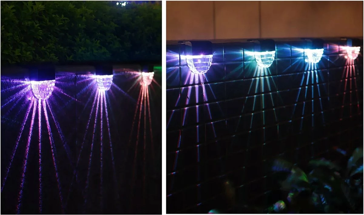 Sense14 - Lampe D'extérieur Day Night Sensor - 4 Pièces - Lumière Chaude - Balcon, Mur Ou Rampe - Eclairage De Jardin - Lampe De Jardin Couleur RVB - Énergie Solaire - Lampe D'extérieur Avec Capteur Crépusculaire 5 Sense14 - Lampe D'extérieur Day Night Sensor - 4 Pièces - Lumière Chaude - Balcon, Mur Ou Rampe - Eclairage De Jardin - Lampe De Jardin Couleur RVB - Énergie Solaire - Lampe D'extérieur Avec Capteur Crépusculaire – Image 5