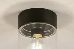 Lumidora Plafonnier 74614 - E27 - Zwart - Métal - Lampe D'extérieur - Lampe De Salle De Bain - IP65 - ⌀ 12 Cm -Glass Vases Boutique de vente 1200x797 36