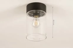 Lumidora Plafonnier 74614 - E27 - Zwart - Métal - Lampe D'extérieur - Lampe De Salle De Bain - IP65 - ⌀ 12 Cm -Glass Vases Boutique de vente 1200x797 37