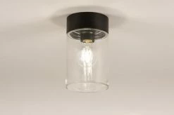 Lumidora Plafonnier 74614 - E27 - Zwart - Métal - Lampe D'extérieur - Lampe De Salle De Bain - IP65 - ⌀ 12 Cm -Glass Vases Boutique de vente 1200x797 38