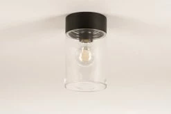 Lumidora Plafonnier 74614 - E27 - Zwart - Métal - Lampe D'extérieur - Lampe De Salle De Bain - IP65 - ⌀ 12 Cm -Glass Vases Boutique de vente 1200x797 39