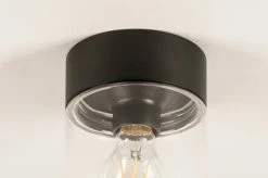 Lumidora Plafonnier 74614 - E27 - Zwart - Métal - Lampe D'extérieur - Lampe De Salle De Bain - IP65 - ⌀ 12 Cm -Glass Vases Boutique de vente 1200x797 40