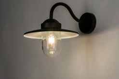 Lumidora Applique 30904 - E27 - 4.2 Watt - 400 Lumen - 2700 Kelvin - Zwart - Métal - Lampe D' Lumidora - IP44 - Avec Capteur -Glass Vases Boutique de vente 1200x797 42