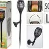 Pro Garden Lampe/torche De Jardin Solar 3 En 1 Avec Effet Flamme Solaire 78 Cm - Torches De Jardin