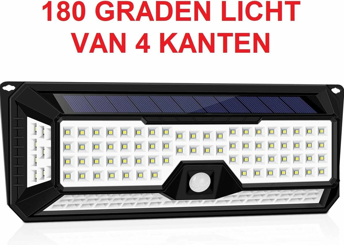 Lampe Solar SensaHome 136 LED Avec Détecteur De Mouvement Et Capteur De Nuit - Éclairage Extérieur - Lampe Intelligente - Éclairage De Jardin à L'énergie Solaire - Étanche IP65 - Pour Jardin/ Mur / Allée 9 Lampe Solar SensaHome 136 LED Avec Détecteur De Mouvement Et Capteur De Nuit - Éclairage Extérieur - Lampe Intelligente - Éclairage De Jardin à L'énergie Solaire - Étanche IP65 - Pour Jardin/ Mur / Allée – Image 9