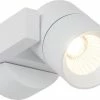AEG Lampe Kristos LED Spot Mural Extérieur Blanc | 1x LED 4W Intégrée (puce COB), (360lm, 3000K) | Échelle De A ++ à E. | Indice De Protection IP: 54 - Résistant Aux éclaboussures