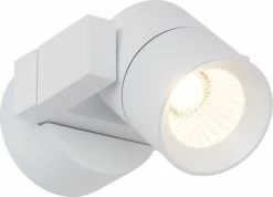 AEG Lampe Kristos LED Spot Mural Extérieur Blanc | 1x LED 4W Intégrée (puce COB), (360lm, 3000K) | Échelle De A ++ à E. | Indice De Protection IP: 54 - Résistant Aux éclaboussures