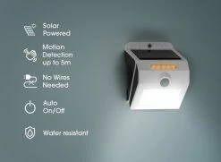 Led Lovers Lampe D'extérieur Solaire à LED | Applique Avec Détecteur De Mouvement | Rotatif | Lampe De Sécurité | Noir | Énergie Solaire | Sans Fil | Étanche | 131 X 97 X 94 Mm -Glass Vases Boutique de vente 1200x880 2