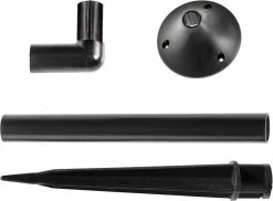 Proventa Lampe Solaire Torch Small Noire Avec Effet Flamme -Glass Vases Boutique de vente 1200x885 1