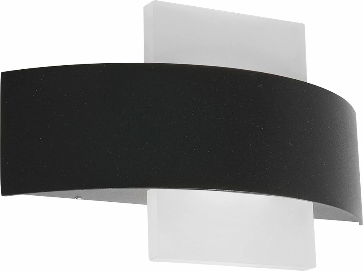 Lampe D'Extérieur Moderne - Steinhauer - Glas - Moderne - LED - L: 23,5cm - Pour Extérieur - Salon - Salle à Manger - Zwart 2 Lampe D'Extérieur Moderne - Steinhauer - Glas - Moderne - LED - L: 23,5cm - Pour Extérieur - Salon - Salle à Manger - Zwart – Image 2