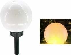 B-home-interieur.be Lampe De Jardin Sphère Solar Ø15cm 'effet Flamme' Ronde