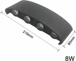 Luminize Applique Ovale - Lampe D'extérieur - éclairage De Jardin - Pour Intérieur Et Extérieur - LED - Noir -Glass Vases Boutique de vente 1200x960